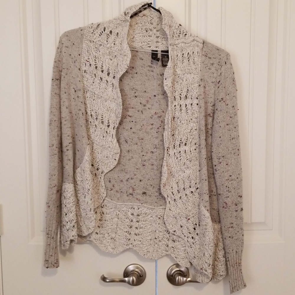 Gray Speckled Cardigan